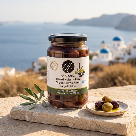 Organic Mixed Kalamata & Green Olives Pitted